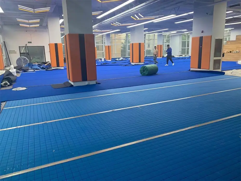 our company newly finish rugby court through our new style artificial grass 4