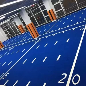 our company newly finish rugby court through our new style artificial grass banner