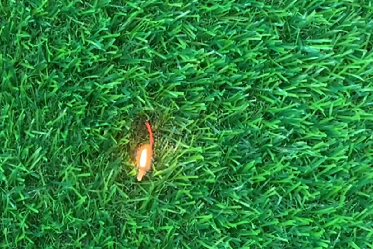 fireproof artificial turf spark test