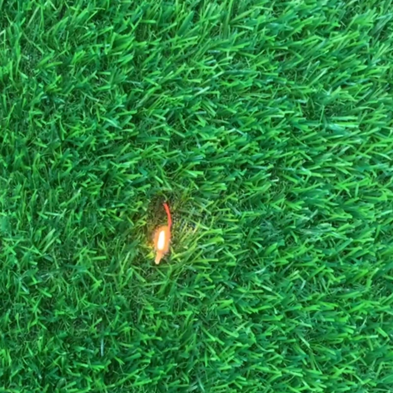 fireproof artificial turf spark test banner