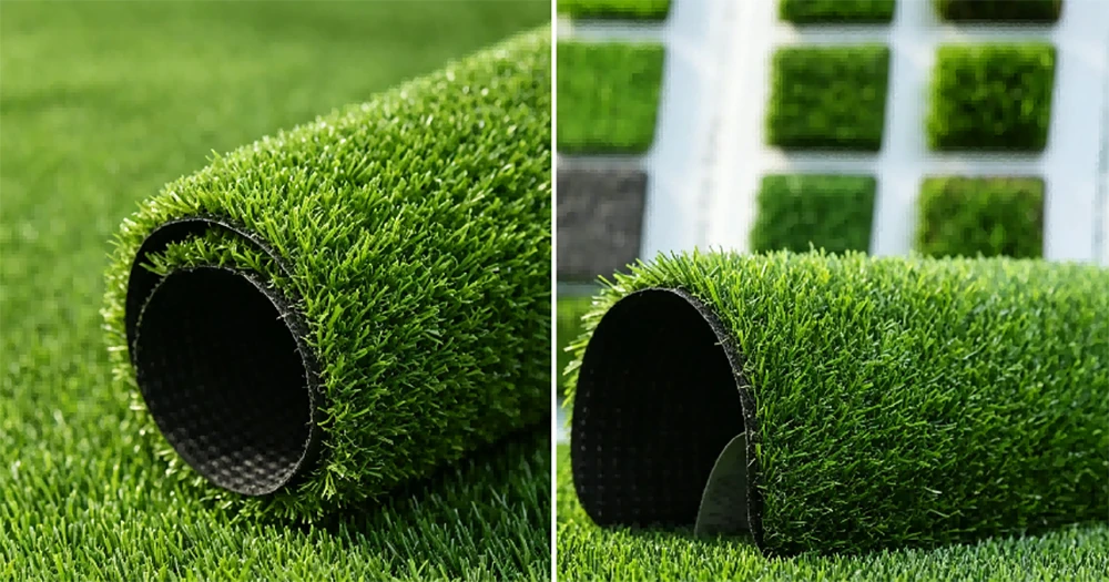 synthetic grass manufacturer hoarding turf 10mm left 25mm right