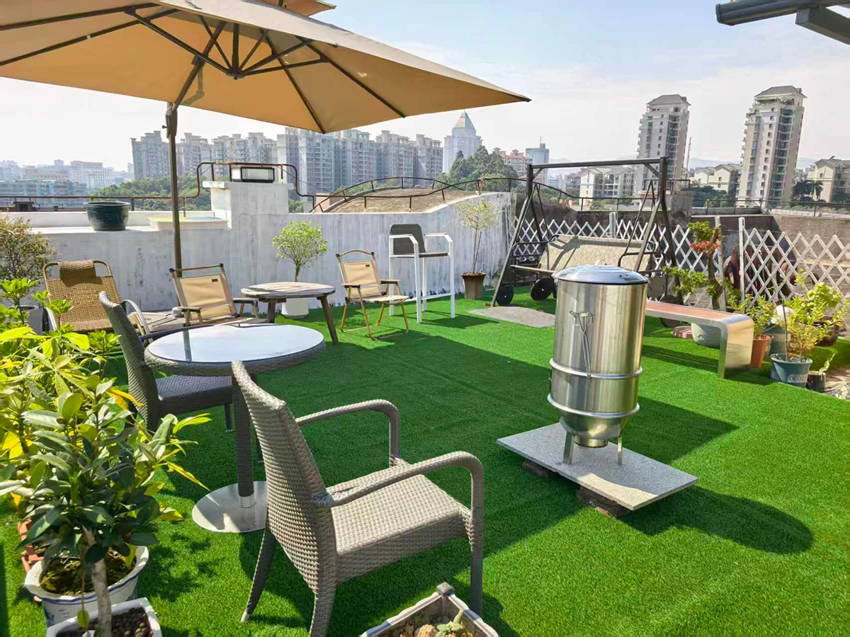 modern rooftop courtyard landscaping artificial grass for yard