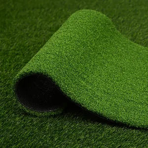 Vibrant green playground artificial turf roll designed for school and park play areas