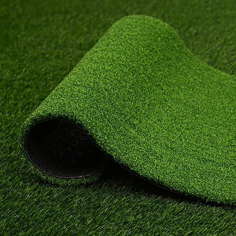 Vibrant green playground artificial turf roll designed for school and park play areas