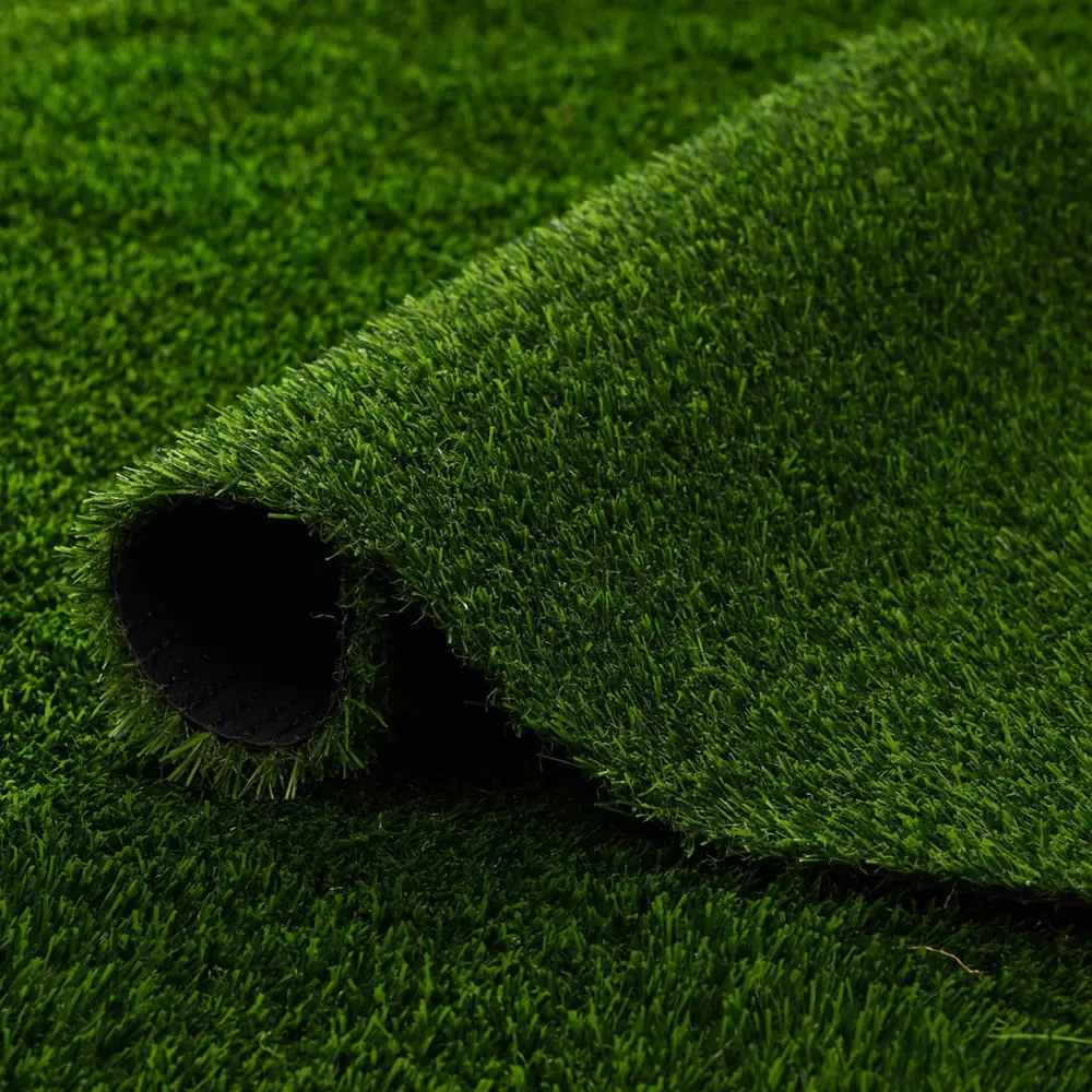 Safe non-toxic artificial grass roll with durable backing for indoor residential landscaping projects