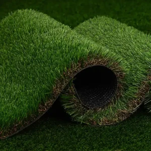 40mm artificial turf roll featured in a 30mm vs 40mm pile height comparison guide for commercial landscaping