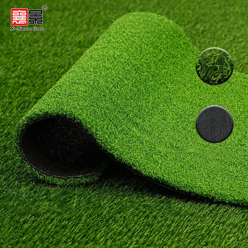artificial football turf roll with dual color grass fibers and reinforced backing for professional sports fields