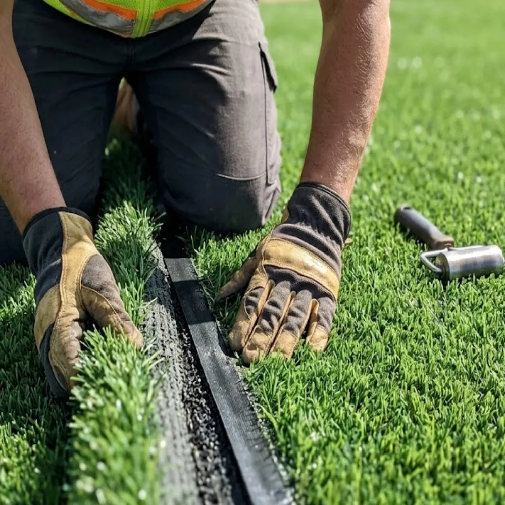 Football turf installation inspection and acceptance Football turf installation inspection and acceptance