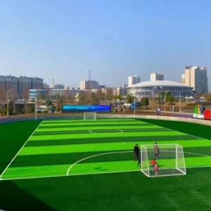 plan football turf installation around the approved system